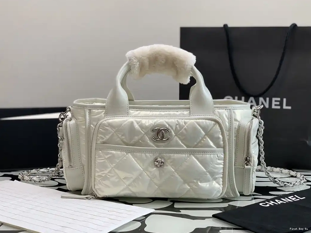 First Bag Ru CHANEL coconeige BAG-34*18*16cm 0603